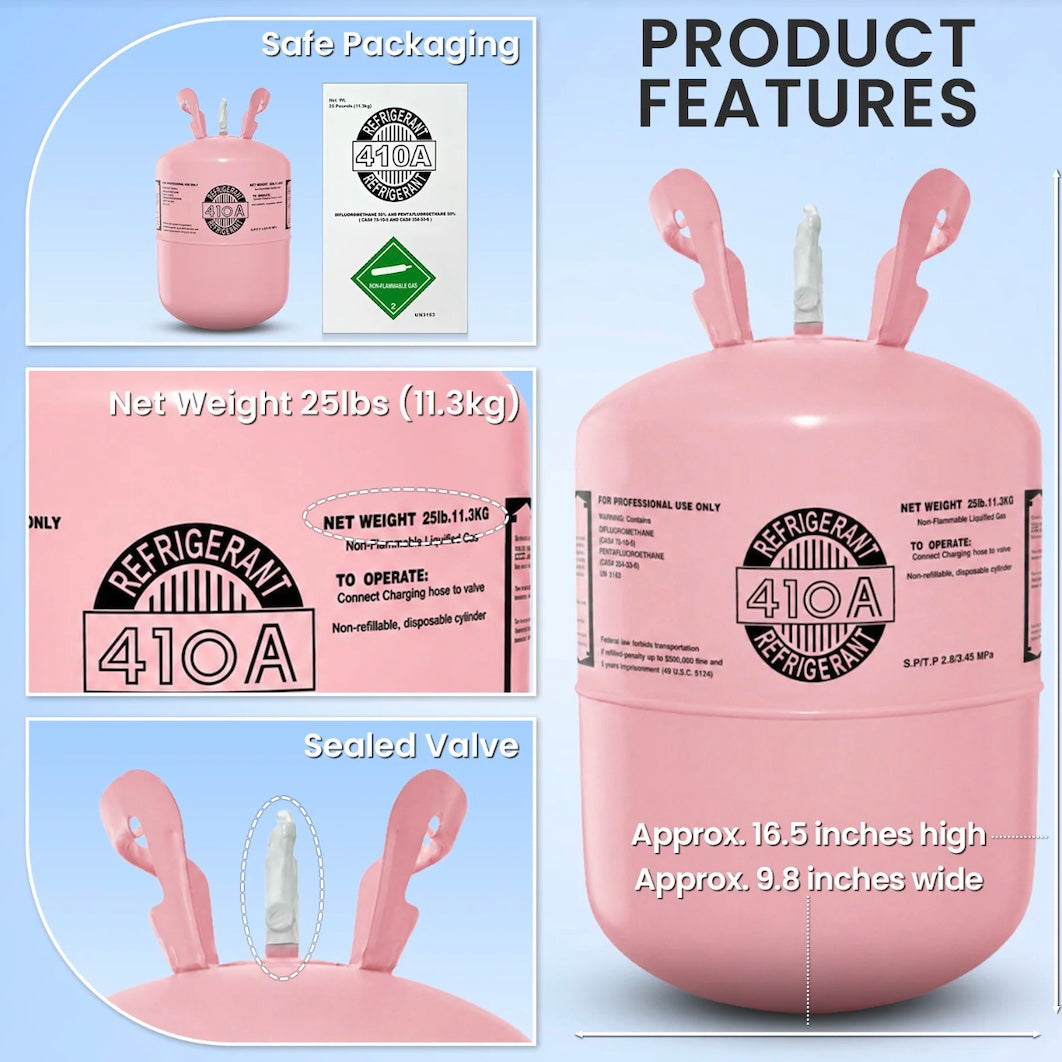 R410A refrigerant cylinder